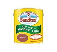 Sandtex Microseal Smooth Masonry Paint 2.5L, BRICK RED - Y0141W, Exterior Protection