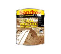 Sandtex 365 All Weather Smooth Masonry Paint 5L - 15 years proven durability (Black)