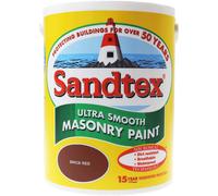 Sandtex 5L Smooth Masonry Paint Brick Red