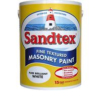 Sandtex Brilliant White External Matt Fine Textured Masonry Paint 10L