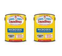 Sandtex Fine Textured Masonry Paint Plymouth Grey 5L Pack Of 2