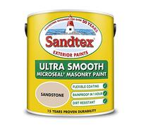 Sandtex Masonry Paint 2.5L Ultra Smooth Quality Waterproof exterior Paint Colour Sandstone