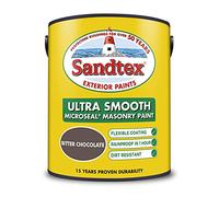 Sandtex masonry paint, 5 litres, ultra smooth brickwork, brown