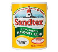 Sandtex masonry paint, 5 litres, ultra smooth brickwork, white