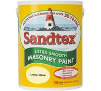 Sandtex Ultra Smooth Masonry Paint 5 Litre Stock Colours - Cornish Cream