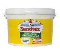 Sandtex Microseal Brilliant White External Matt Smooth Masonry Paint 10L