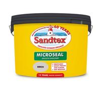 Sandtex Microseal Exterior Smooth Masonry Paint Birch 10L