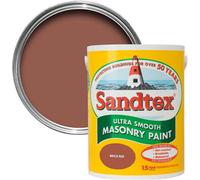 Sandtex Microseal Exterior Smooth Masonry Paint Brick Red 1L
