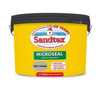 Sandtex Microseal Exterior Smooth Masonry Paint Mill House 10L