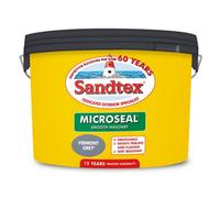 Sandtex Microseal Exterior Smooth Masonry Paint Vermont Grey 10L