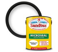 Sandtex Microseal Pure Brilliant White Ultra Smooth Masonry Paint, 5L