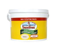 Sandtex Microseal Smooth Masonry Magnolia 7.5L - Dirt-Resistant, Waterproof Finish 5047761