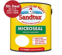 Sandtex Microseal Smooth Masonry Paint 150ml, Slate Grey, 15 Yr Protection