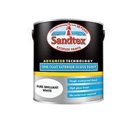 Sandtex One Coat Exterior Gloss Paint 2.5 Litre Brilliant White