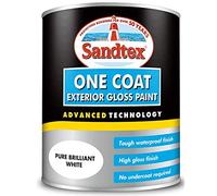 Sandtex One Coat Exterior Gloss Paint 750ml Brilliant White