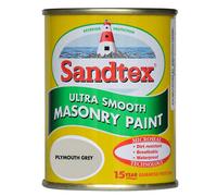 Sandtex Plymouth Grey Ultra Smooth Masonry Paint, 150Ml Tester Pot