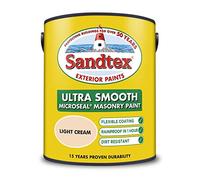 Sandtex Smooth Masonry Paint, 5L, Light Cream