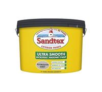 Sandtex Ultra Smooth Plymouth Grey Masonry Paint, 10L