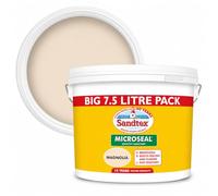 Sandtex Smooth Masonry Paint - Magnolia - 7.5L | Ultra Smooth Finish for Exterior Walls, Brick, and Concrete | Long-Lasting, Dirt-Resistant & Weatherproof Masonry Coating |