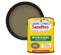Sandtex Olive Ultra Smooth Matt Masonry Paint, 5L Tub