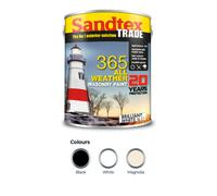 Sandtex Trade 365 All Weather Masonry Paint - White - 5L