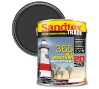 Sandtex Trade Exterior 365 Masonry Paint Smooth Black 5L