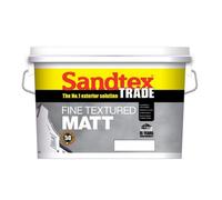 Sandtex Trade Fine Textured Matt Brilliant White Paint 10L