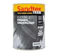 Sandtex Trade Flexible Exterior Primer Undercoat in White, Solvent-Based Wood Primer and Undercoat