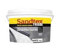 Sandtex Trade High Build Textured Decorative Coating 15Kg White