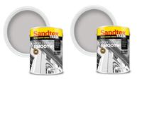 Sandtex Trade Highcover Smooth Paint Gravel 5L Pack Of 2
