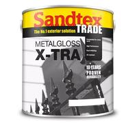 Sandtex Trade Metal Gloss X-Tra, Black, Gloss Paint for Exterior Metal