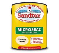 Sandtex Smooth Masonry Paint, 5L, Cornish Cream