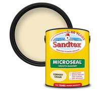 Sandtex Ultra Smooth Masonry Paint 5 Litre Stock Colours - Cornish Cream