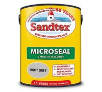 Sandtex Smooth Masonry Paint, 5L, Light Grey