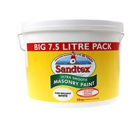Sandtex Ultra Smooth Masonry Paint - Pure Brilliant White - 7.5 litres