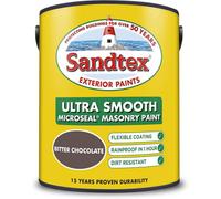 Sandtex Ultra Smooth Microseal Masonry Paint 5 L - Bitter Chocolate (Brown)
