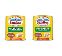 Sandtex Ultra Smooth Paint Masonry Brick Red 1L Pack Of 2
