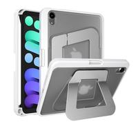 SANDUODD Case for iPad mini A17 Pro, iPad mini 6 case, Dual Multi-Angle Adjustable Kickstand Full Protective iPad Case with Built-in Pencil Holder for Home Office School (White, iPad mini A17 Pro/6th)