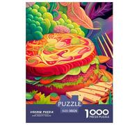 Sandwich 1000 Piece Jigsaw Puzzle Family Game Classic Fantastic Jigsaw Puzzles Puzzle Game for Travel Gifts,Present 38x26cm/1000pcs