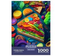 Sandwich 1000 Piece Jigsaw Puzzle Family Game Creative Fantastic Jigsaws Puzzle Game for Travel Gifts,Present 70x50cm/1000pcs
