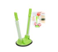 Sandwich Baggy Racks Reusable Plastic Freezer Bag Holders with Clips, Hands-Free Food Prep Stands for The Batch Lady Freezer Bags & Food Storage Bags, Essential Kitchen Organization Tool (Green,1PCS)