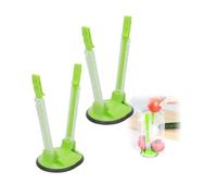 Sandwich Baggy Racks Reusable Plastic Freezer Bag Holders with Clips, Hands-Free Food Prep Stands for The Batch Lady Freezer Bags & Food Storage Bags, Essential Kitchen Organization Tool (Green,2PCS)