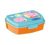 Sandwich Box Peppa Pig Having Fun Plastic Light Pink (17 X 5.6 X 13... NEW