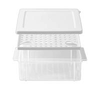 Sandwich Box - Sandwich Storage Box - Food Storage Container for the Refrigerator, for Storing Salad, for Freezer, Fridge, Kitchen, Pantry, Camping, Picnic