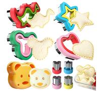 Sandwich Cutter and Sealer, Sandwich Cutter for Kids 5 PCS（Big）, Decruster Sandwich Maker, Great for Lunchbox and Bento Box - Boys and Girls Kids Lunch