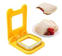 Sandwich Cutter and Sealer: Stainless Steel Sandwich Mold Set, Crustless Sandwich Cookware | Press for a Sandwich, Creative Accessories P