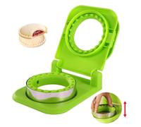 Sandwich Cutter and Sealer - Stainless Steel Uncrustable Maker (Green)