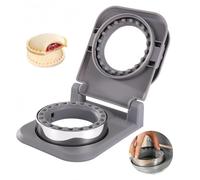 Sandwich Cutter and Sealer - Stainless Steel Uncrustable Maker (Grey)