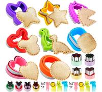 Sandwich Cutter for Kids, BANIC 26pcs Sandwich Cutter and Sealer Set, Uncrustable Maker,Crustless Sandwich Cutters Shapes for Girls Boys, Lunch & Bento Box Accessories,Bread Cookie Cutters for kids