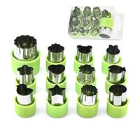 Sandwich Cutters for Children, 12 Pcs Stainless Steel Fruit Cutter Mould Set Vegetable Shape Cutter Cutters for Fruit Shapes